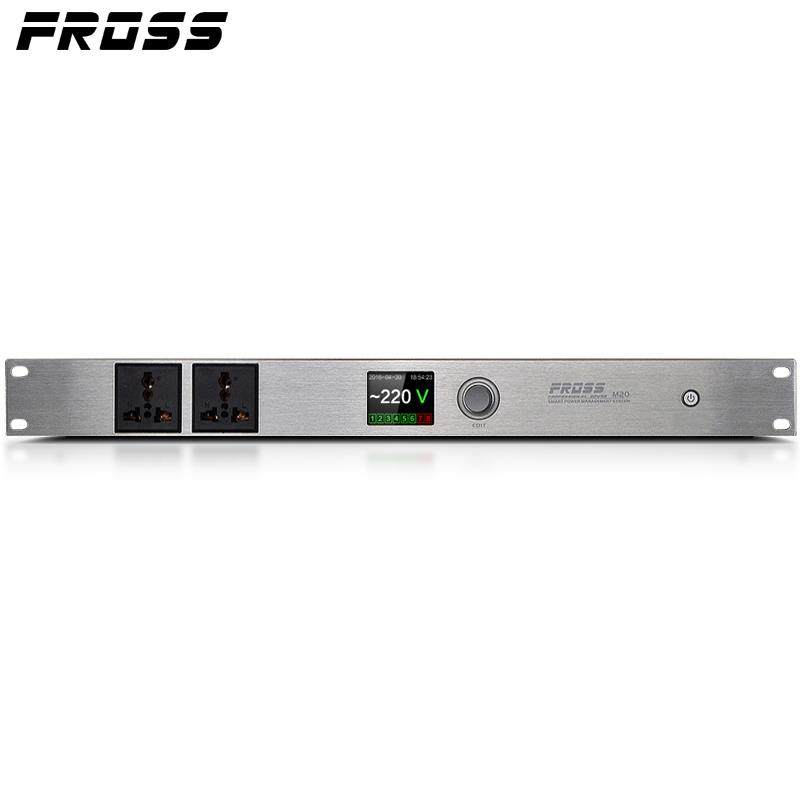 Fross/沸斯 M20 8路电源时序器 专业液晶数字电源管理器滤波保护