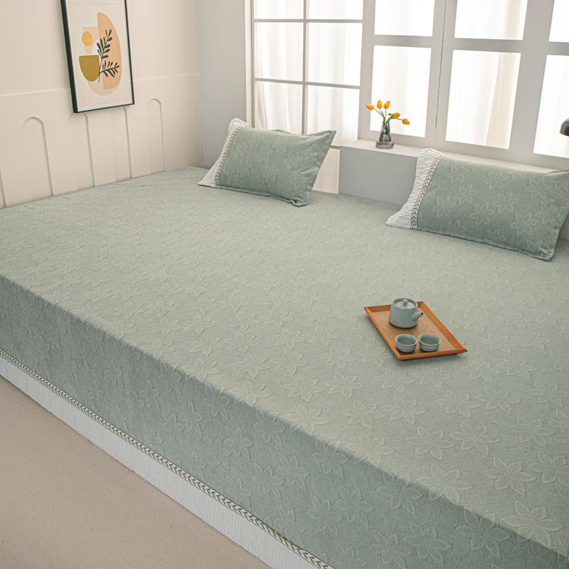 农村雪尼尔炕上铺的大炕盖防滑定制尺寸塌塌米床单四季通用大炕罩