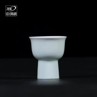 景德镇陶瓷小酒杯 影青半两酒盅白酒杯 家用复古中式 白酒酒具套装