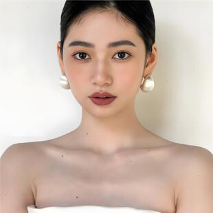 银耳环9999纯银女正品拉丝水滴耳钉高级感复古夸张宽面耳饰耳夹