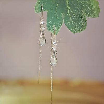 耳环9999纯银女高级感时尚耳线