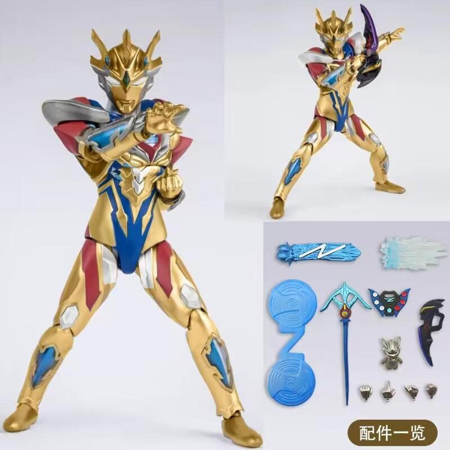 黄金泽塔德尔塔天爪奥特手办曼关节可动61儿童节玩具套装赛罗诺亚