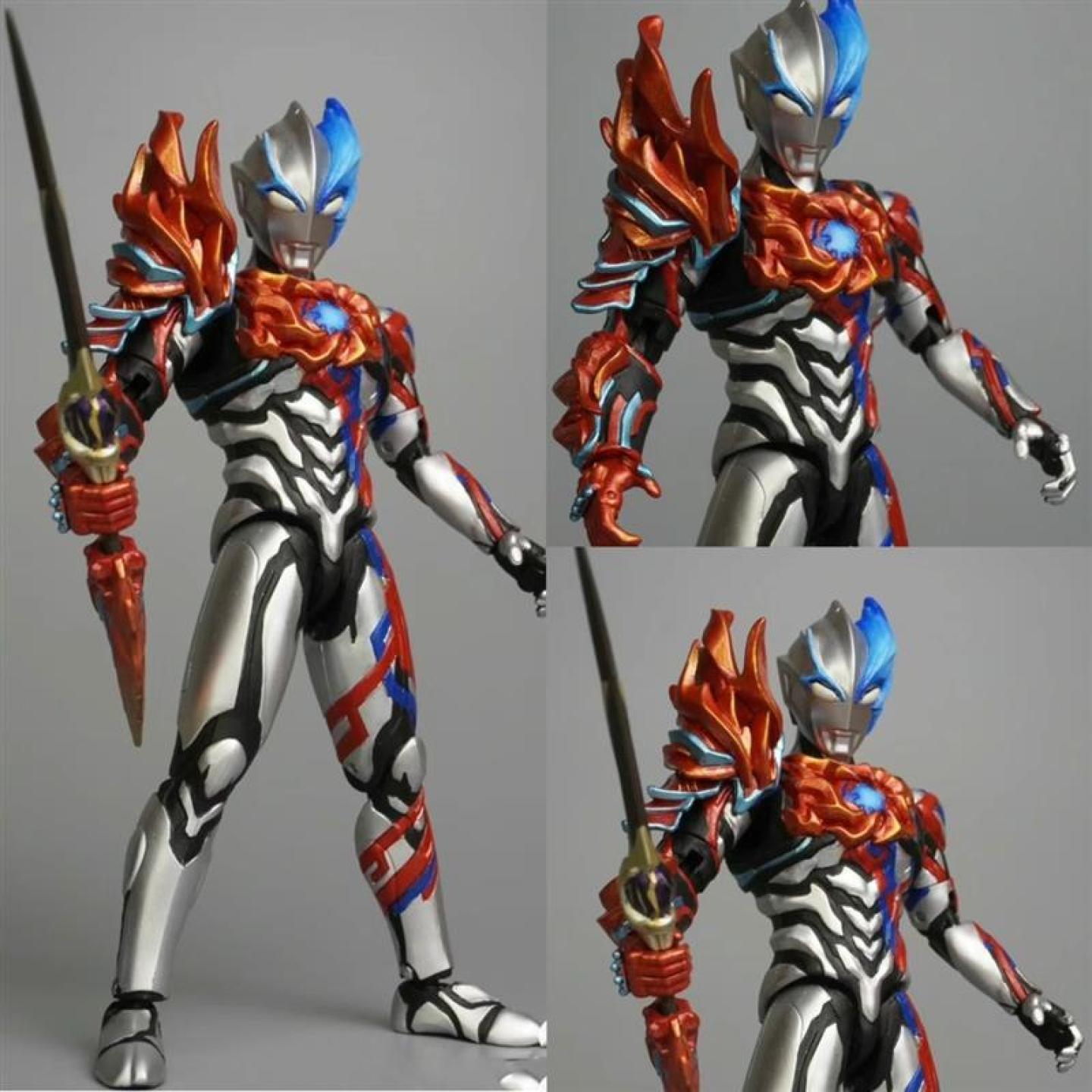 布莱泽法兰德装甲极形态奥特手办黄赛罗关节可动男孩玩具人偶