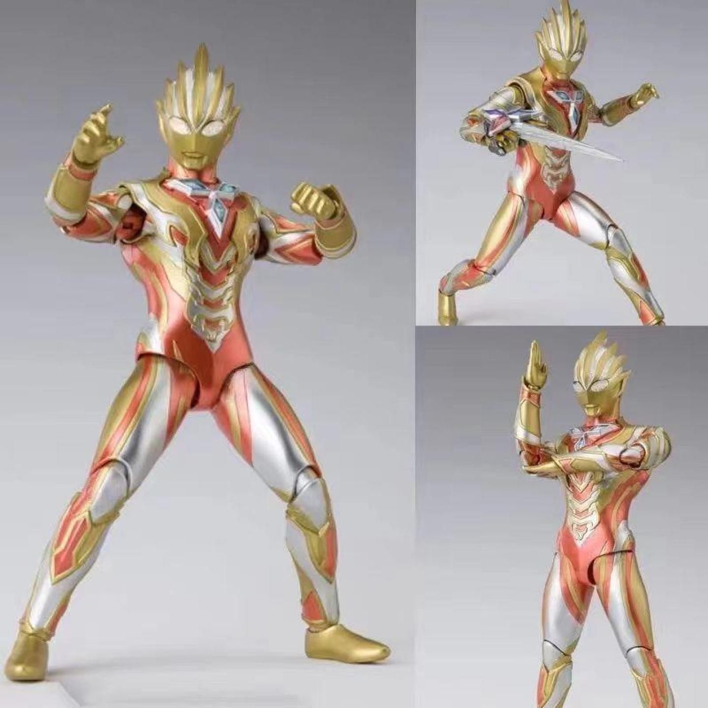 黑暗永恒闪耀特利迦手办黄金赛罗泽塔奥特shf关节可动玩具礼物