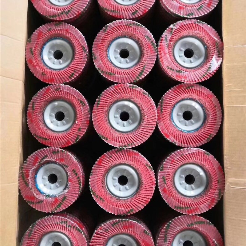 不锈钢百叶片100百叶轮打磨片加厚磨光片抛光片60木工砂纸抛光轮