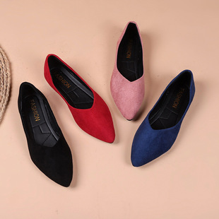 beanie size flats for Plus 女通勤浅口瓢鞋 豆豆鞋 women平底单鞋