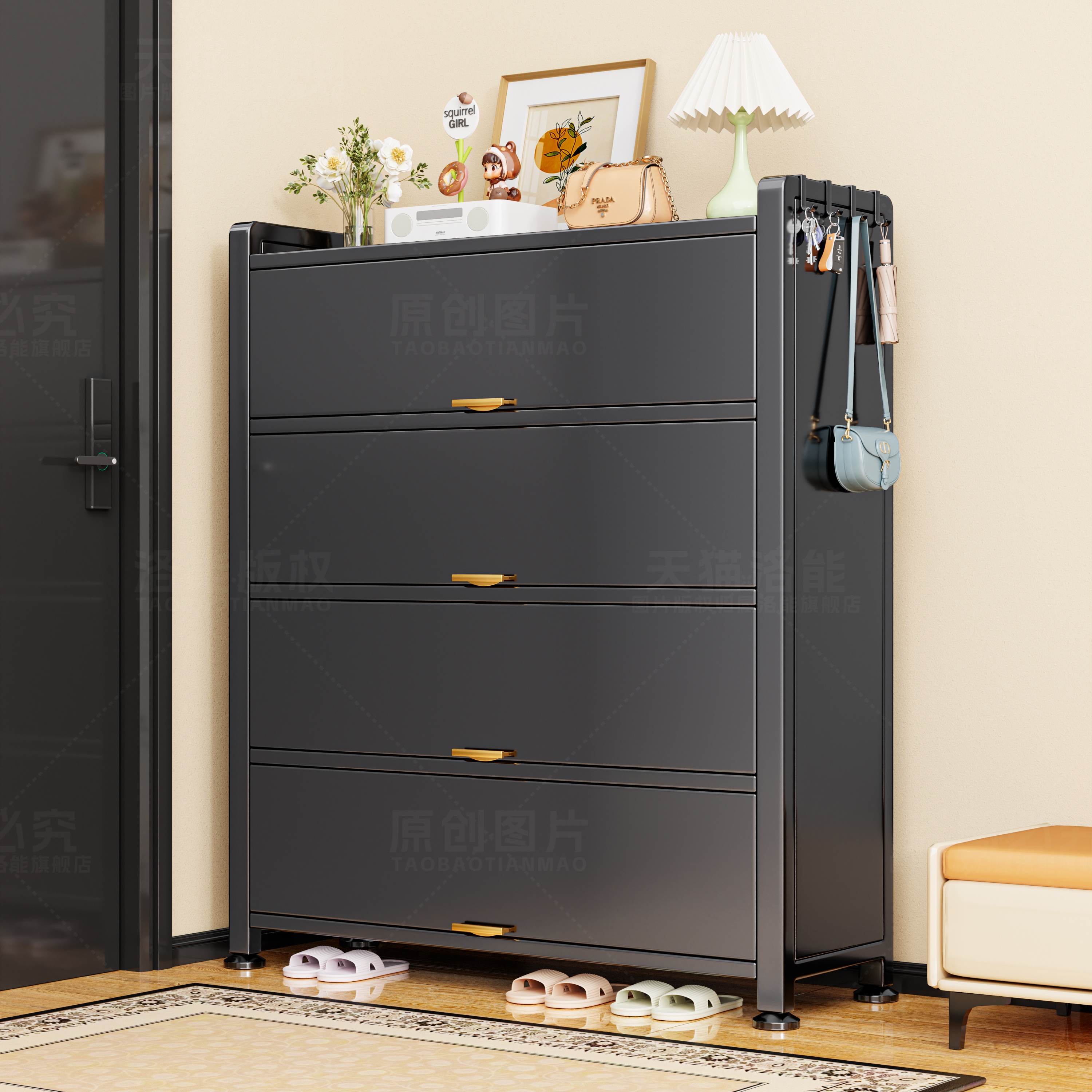 【天猫热销款】家用全钢鞋柜鞋架