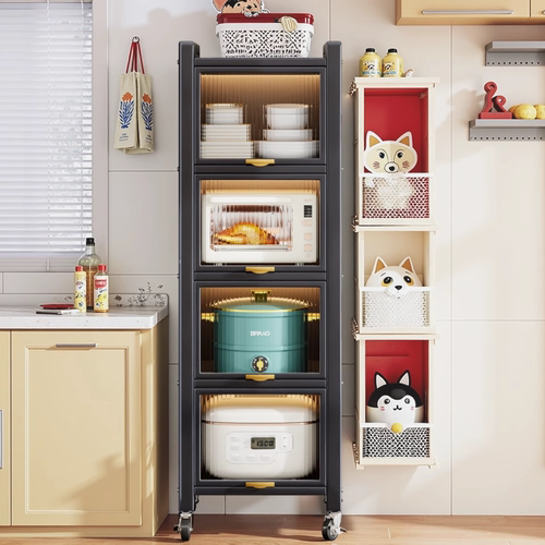 【爆款厨房夹缝收纳柜】窄缝柜子