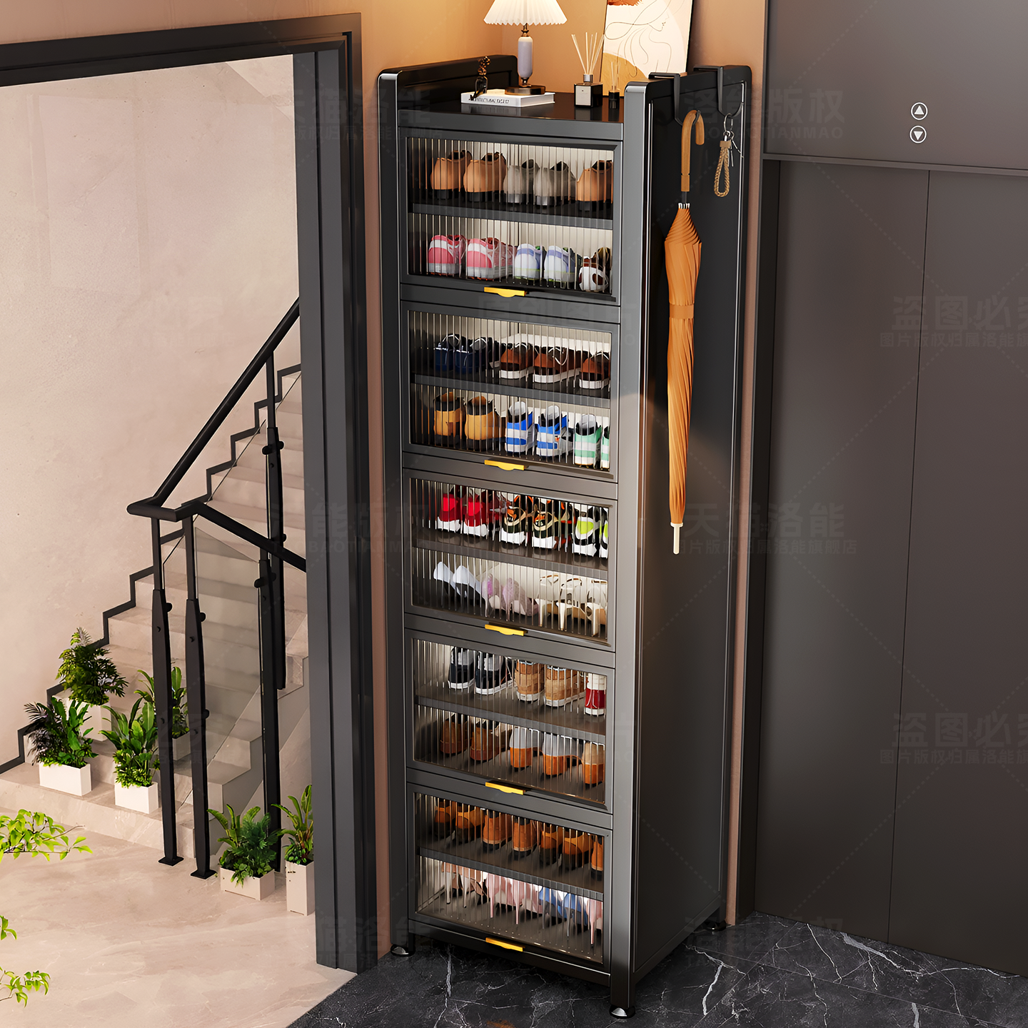 鞋柜家用门口2025新爆款收纳柜子多层储物柜窄柜靠墙一体入户鞋架,收纳整理,鞋柜,淘宝优惠券,粉丝福利购,淘宝优惠卷