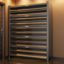 钢制鞋 架靠墙一体储物柜入户玄关柜大容量防尘收纳柜 柜家用门口鞋