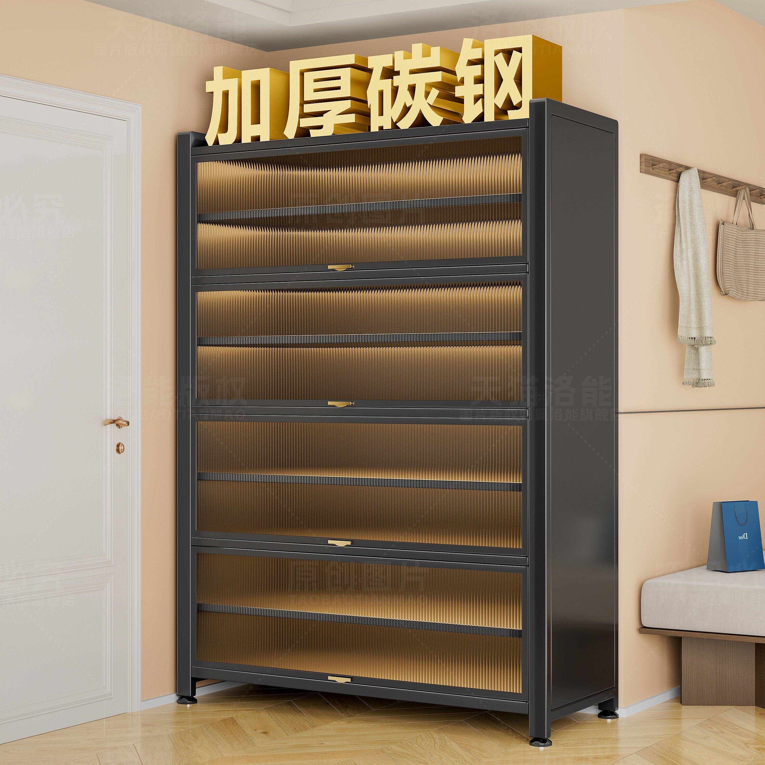 【天猫热销款】钢制鞋柜收纳柜