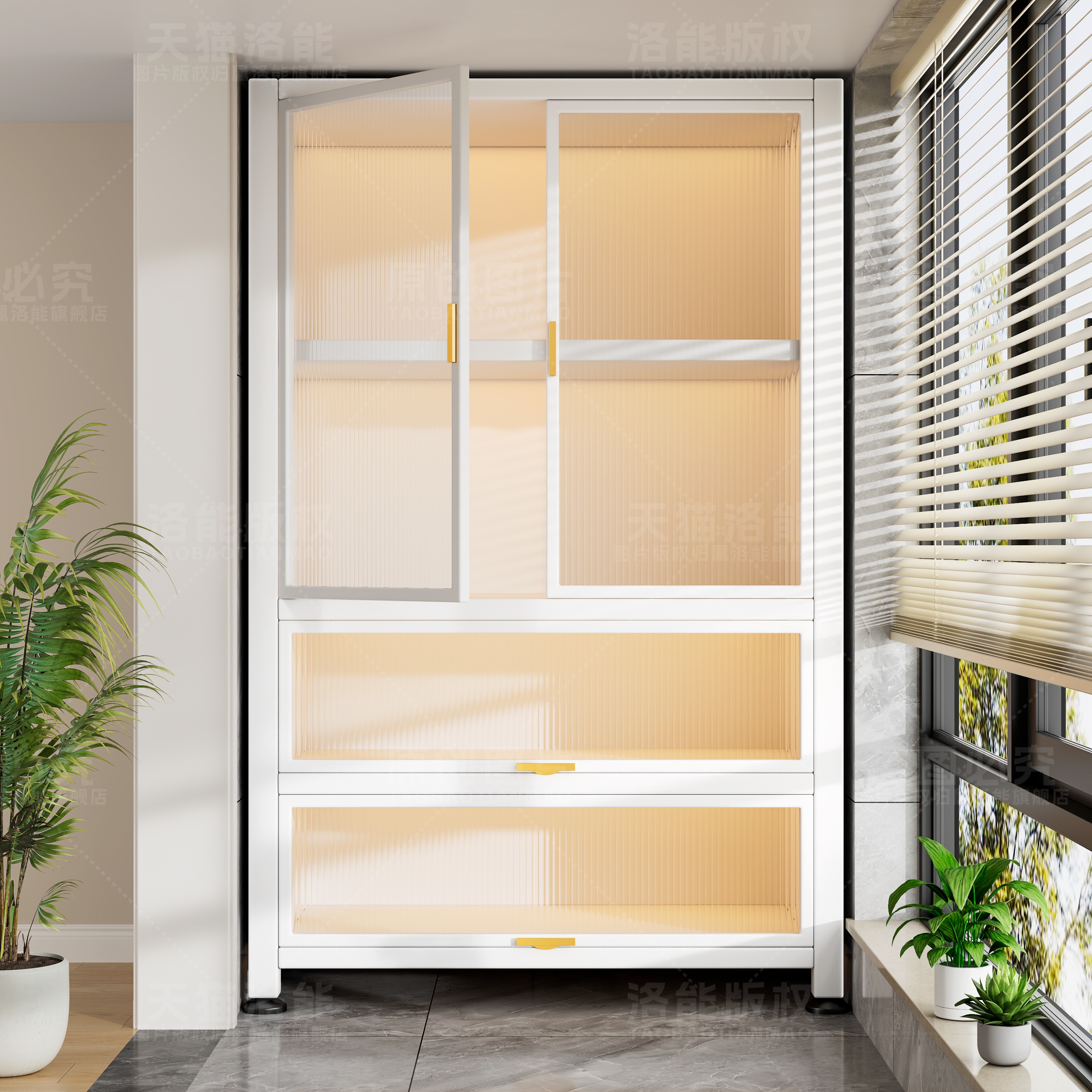 【全网热销10w+】钢制阳台储物柜