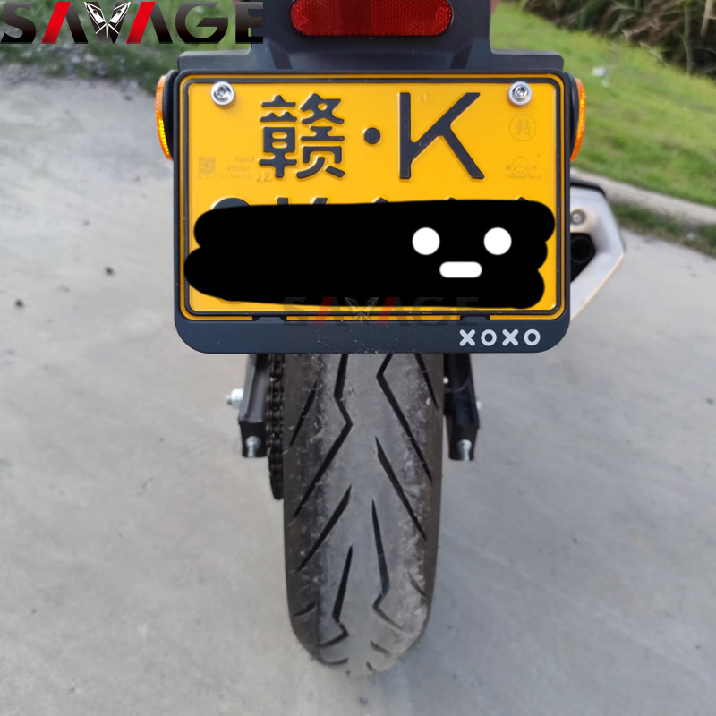 适用春风狒狒XO改装件车牌架高端铝合金CNC牌照架DIY牌照架配件