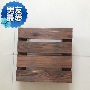 极速方型带轮底花盘实木底盘超40323大花盆动托移盘花托底座带部