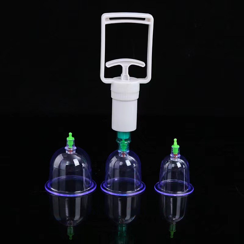 Cheap 6pcs hijama cups chinese vacuum cupping kit pull out a