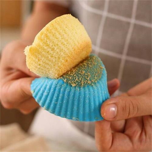 好货16pcs/lot Muffin Cupcake Mould 8 Colors Round Shape
