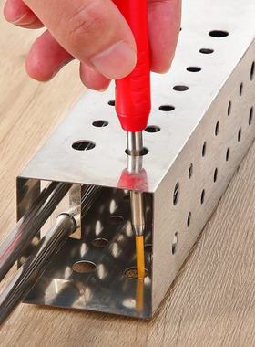 Solid Carpenter Pencil Set With 6 Refill Leads, Built-in Sha