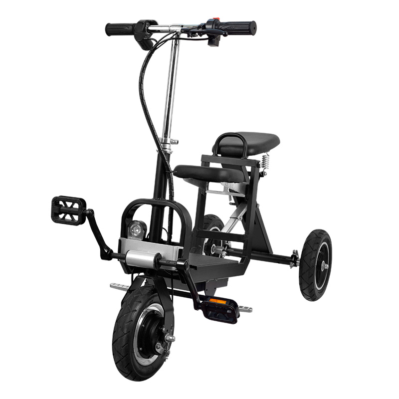 男女迷你小型折叠代步电动自行车老年人接小孩登机行李旅行箱包车