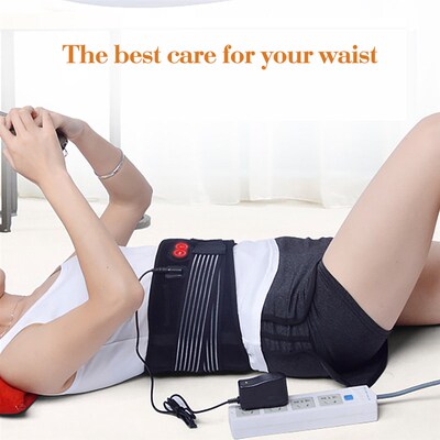 Electrict Heating Massage Belt Lumbar Back Waist Massager Su
