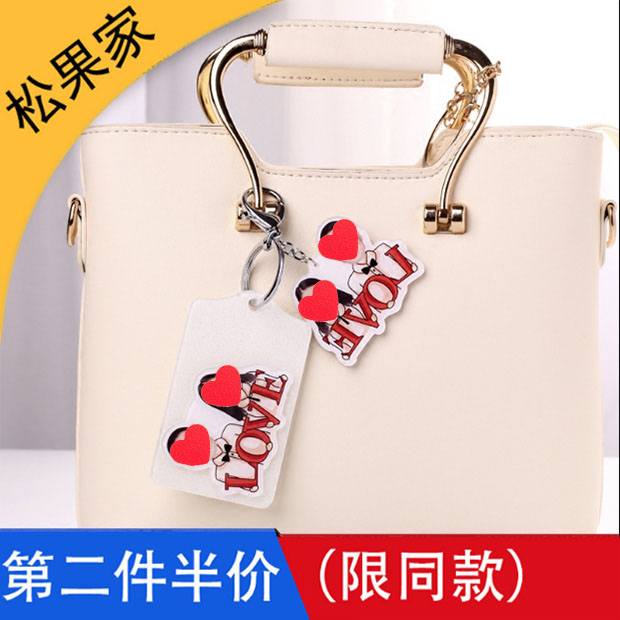 个性定制亚克力公交卡套饭卡情侣照片钥匙扣礼物创意定做diy卡套