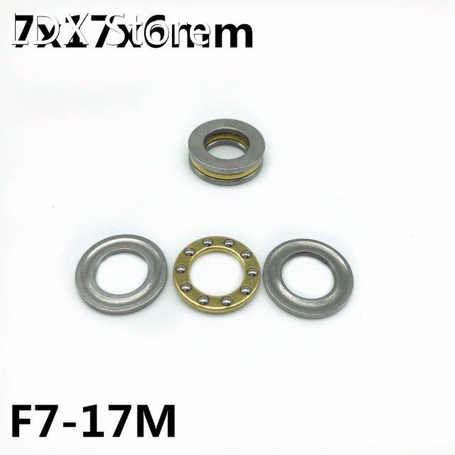 50Pcs F7-17M 7x17x6 mm Axial Ball Thrust Bearing plane thrus