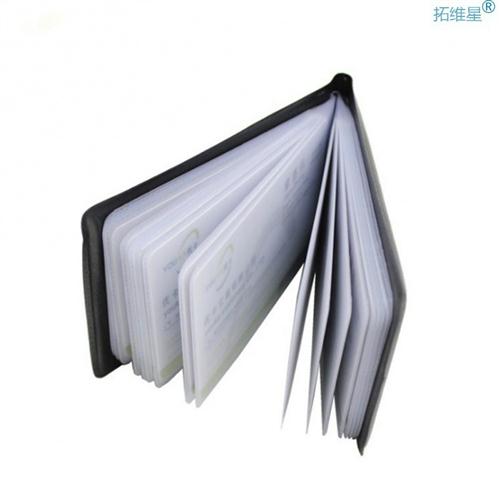 40 Cards PU Leather Business Card Holder Card Wallet Men