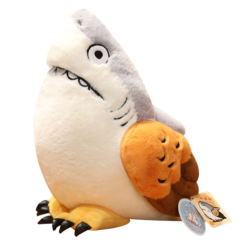 Shark Melon Doll Plays Funny Shark Carving Fish Shark Fork D