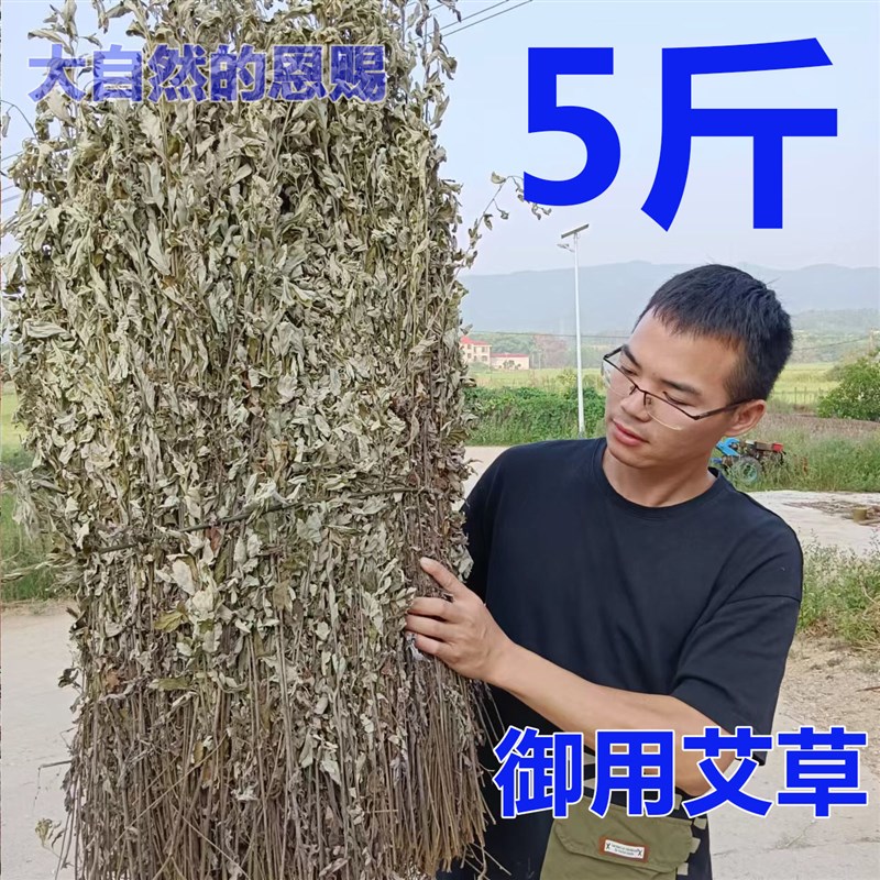 御用整颗干艾草月子泡脚洗头端午蕲艾正宗大叶艾艾绒泡脚包老艾草