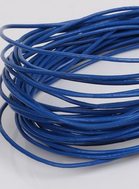 5meter/lot 1/1.5/2mm 16 Colors Genuine Round Leather Cord Th