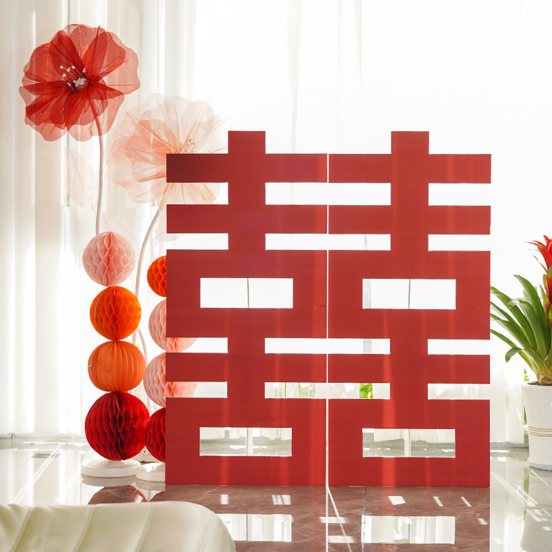 锁美家居结婚婚房装饰摆饰新房网红纱花路引真丝花婚庆婚礼装饰