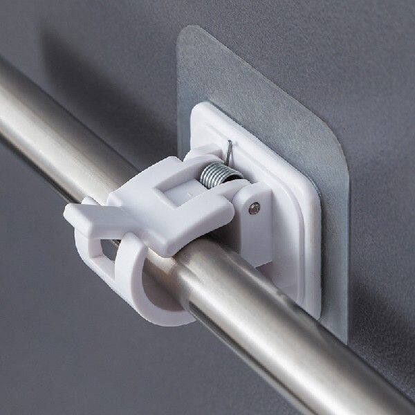 Aesive Hanging Rod Clip Curtain Hanging Clamp Hook Shower