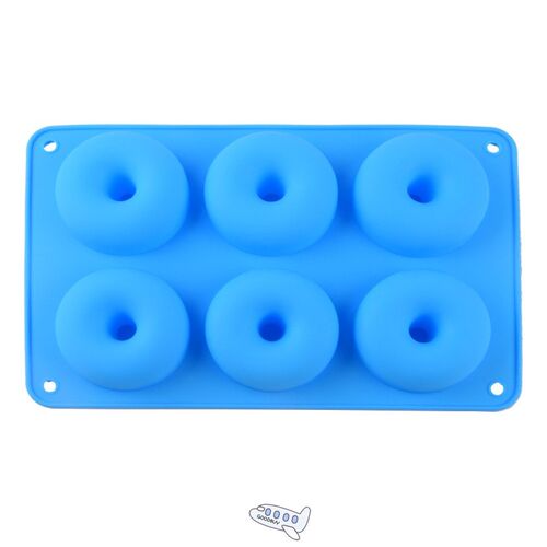 极速6-cavity Silicone Donut Baking Tray non-stick Mold Makin