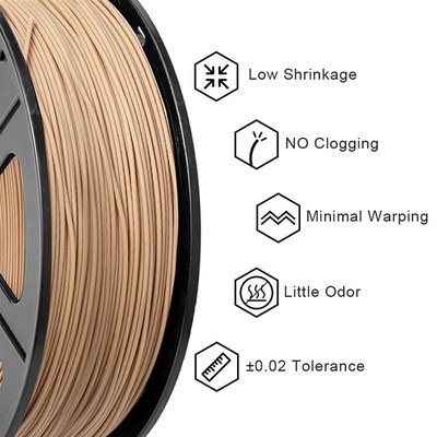 SUNLU 1.75MM WOOD FILAMENT 3D Printer Filament 1KG 1.75 mm