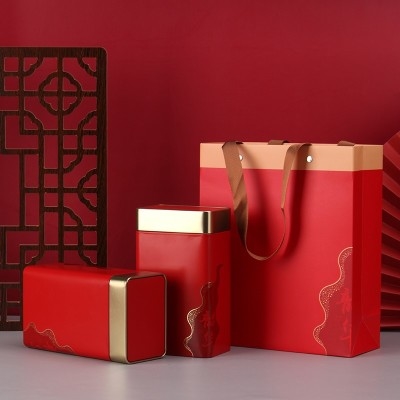 茶叶罐铁盒空盒半斤通用装500g古树红茶绿茶白茶一斤包装盒茶罐子