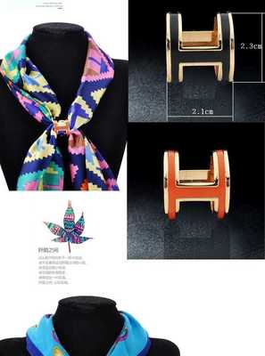 Korean simple three - ring silk scarf buckle 100 tching ac