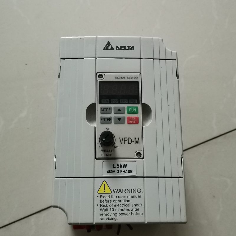 议价台达VFD-M变频器VFD015M43B 1.5KW 380V拆机侧面破损实图 议
