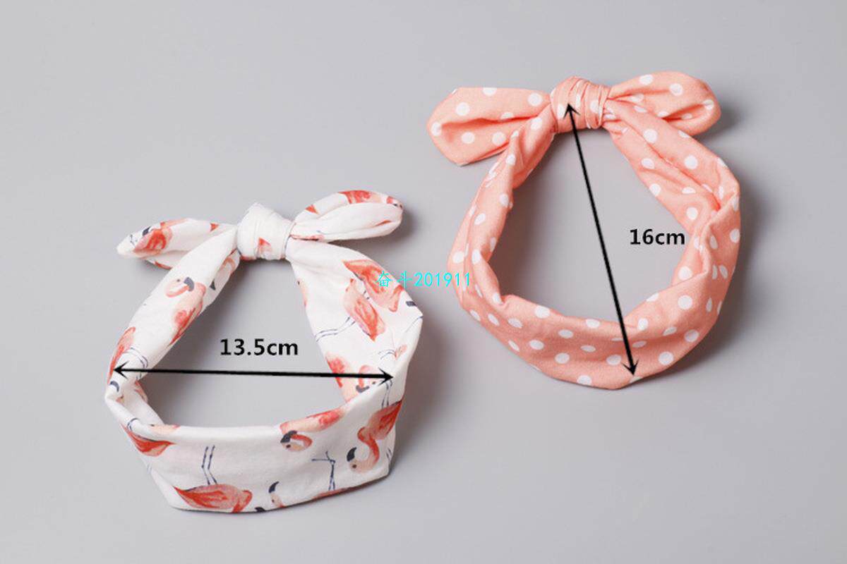 3pcs/set Box Pretty in Pink Baby girl Rabbit Ears Headband s