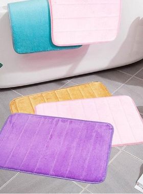 Bath Pad Anti-slip Wide Applicability Coral Fleece