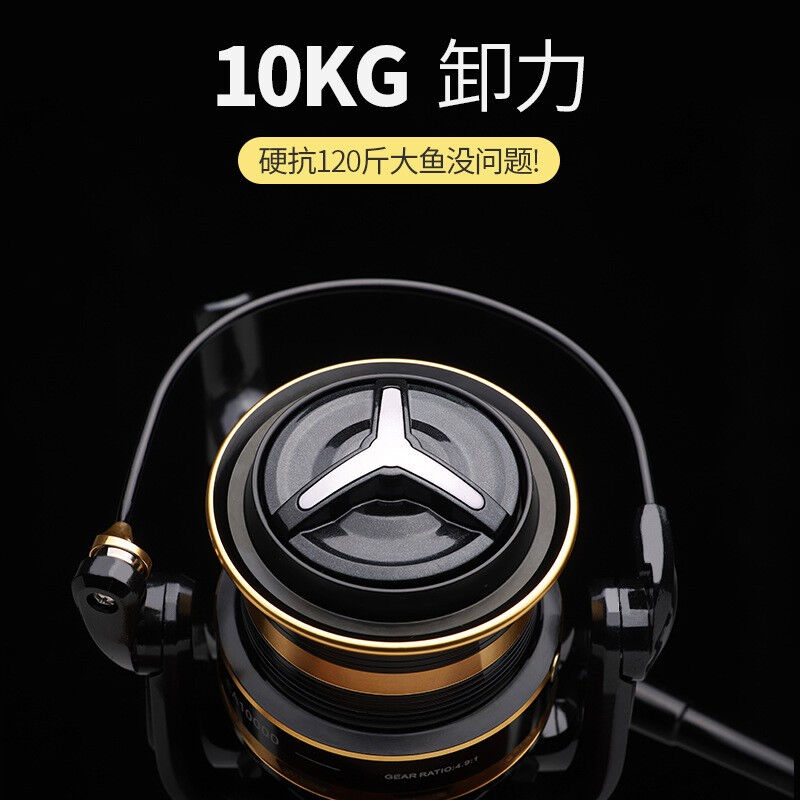 壹条鱼儿EA12轴全金属渔轮鱼轮纺车轮渔线轮海竿轮鱼线轮远投轮海