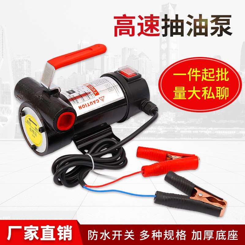 厂家柴油泵手提式电动抽油泵12v220v 24v小型加油吸油泵