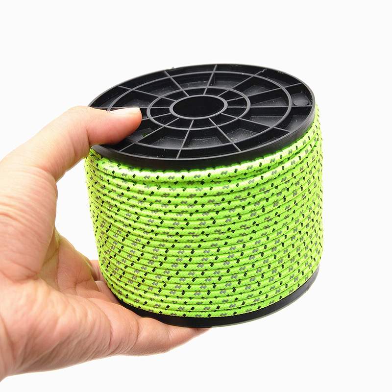 新品50m outdoor camping tent windproof rope reflective rope