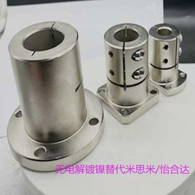 钢开口法兰型导向轴支座加长型替代GBL02/GBL12/GBL22光轴固定座