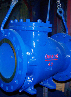 HH44X-25P DN100 防震斜密封蝶式止回阀 单向逆止阀