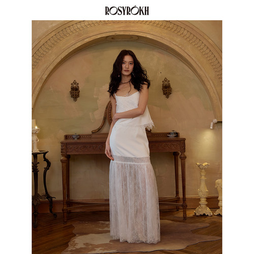 极简静奢风蕾丝套装女