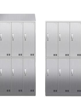 更304不锈钢衣柜无净化车储物柜食品厂员工无菌消毒尘FT-54126斜