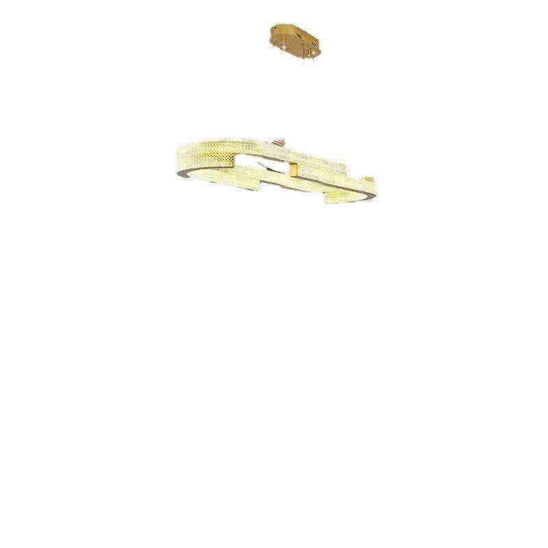 戒指档圆环灯具现轻奢客厅吊灯创意个性简约设计师款餐厅主灯