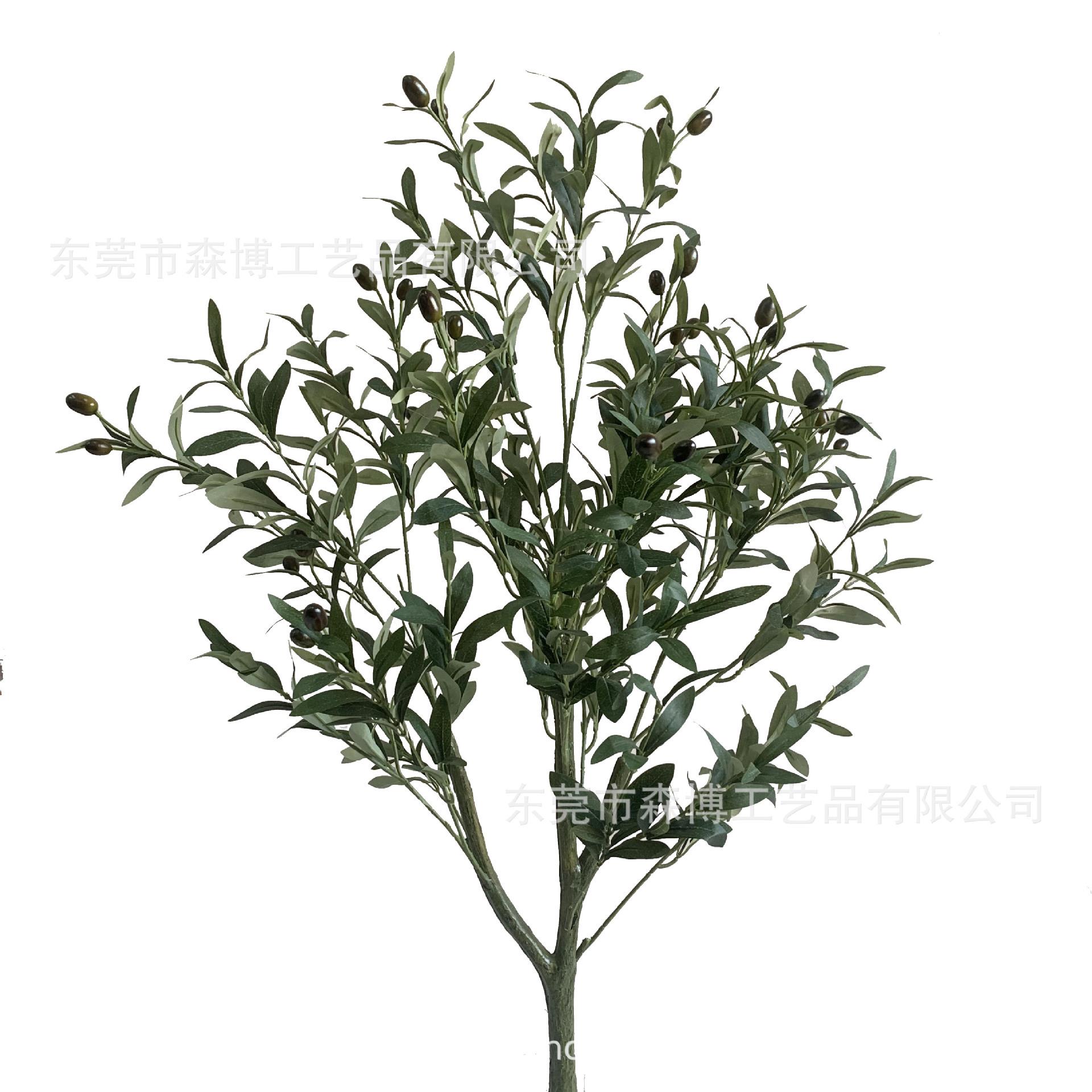 北欧人气网红仿真绿植橄榄树室内家居商场橱窗大型落地假盆栽摆件