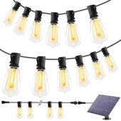 新款 ST氛38外阳能LED灯串USB充电板庭院装 太饰XPX露营围户灯串