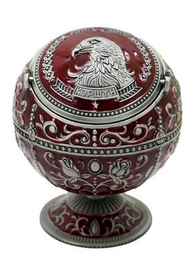 属复古个性地球仪带盖几烟灰缸送男友金节酒日PUR礼品店茶摆件