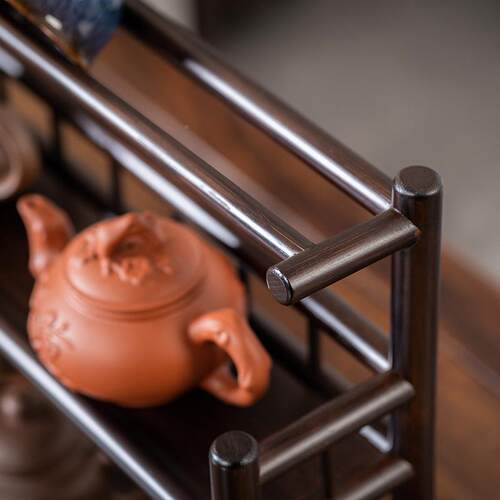 茶架展架茶桌中式茶上室茶架茶道放置小沥水架杯架置示物架茶架子